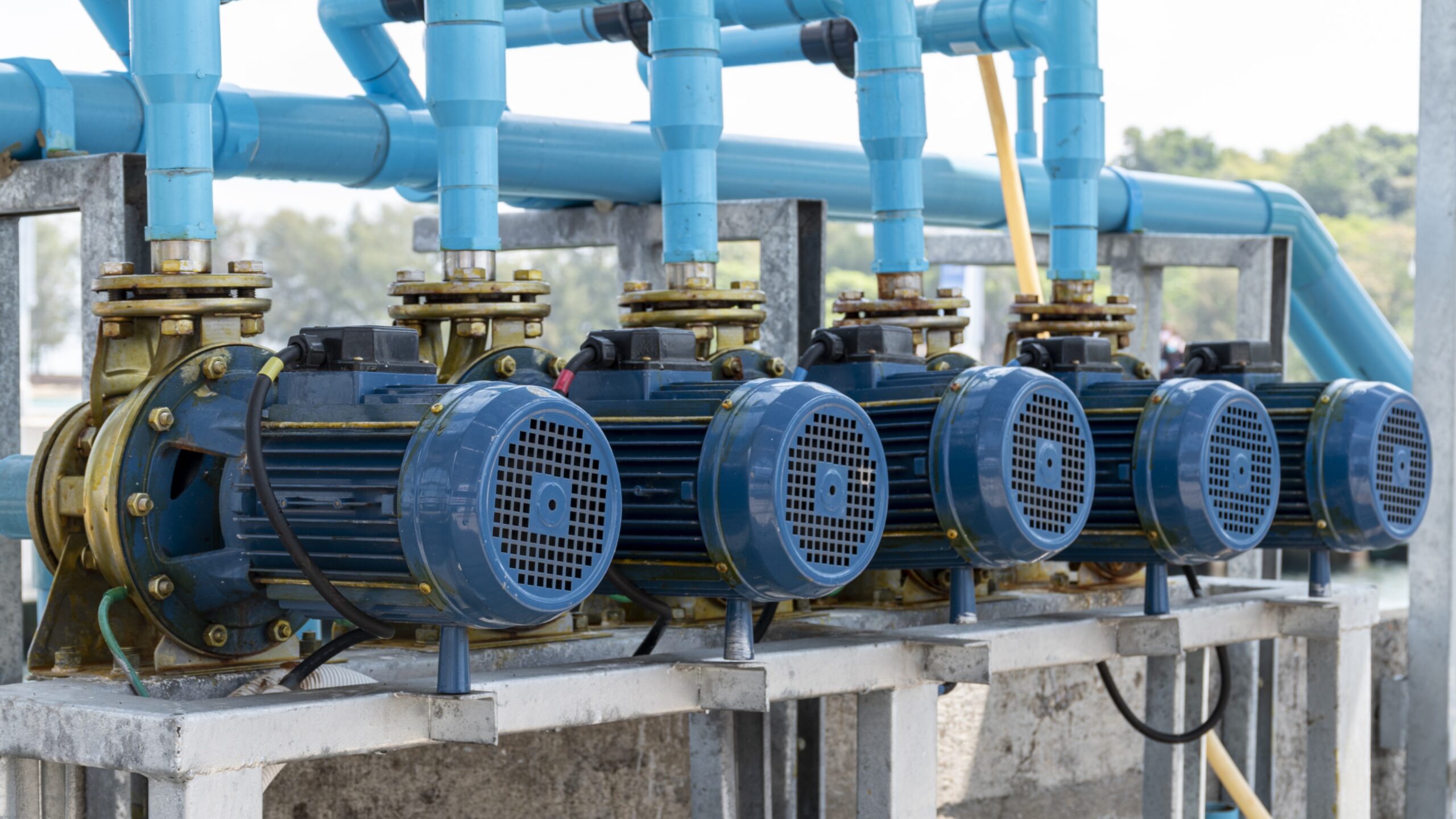 Close up Motor for pumping water